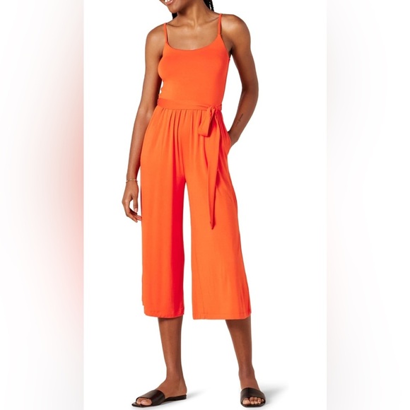 Amazon Essentials Pants - Amazon Essentials Women's Jersey Cami Cropped Wide Leg
Jumpsuit